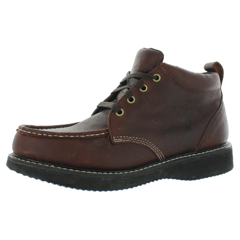 Men's Supportive Shoes Fin & Feather Mens Chukka  Leather Ankle Hiking Boots