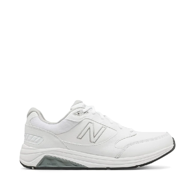 Men's Ultra-Light Shoes New Balance Men's 928v3 Leather Sneaker in White