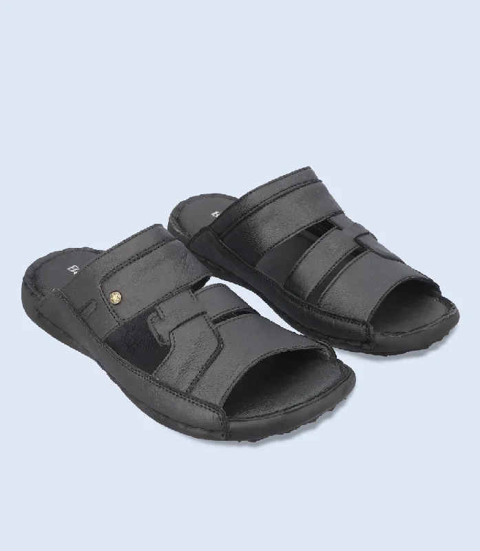 Clearance Sale On Trendy Footwear While Supplies Last BM5496-BLACK-Men Casual Slipper