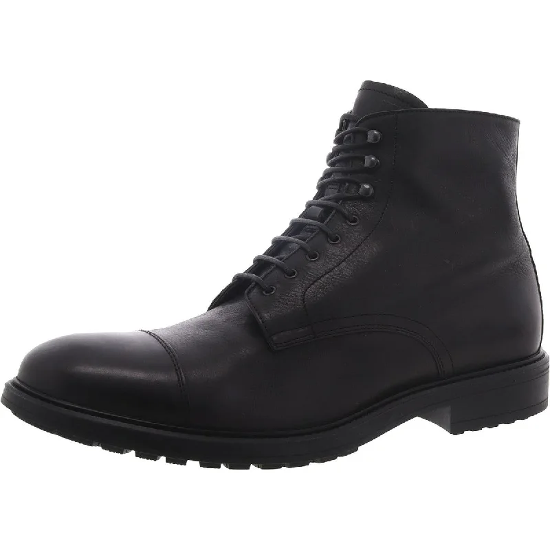 Men's Reinforced Sole Boots To Boot New York Mens Faux Leather Ankle Combat & Lace-Up Boots Men's Reinforced Sole Boots To Boot New York Mens Faux Leather Ankle Combat & Lace-Up Boots