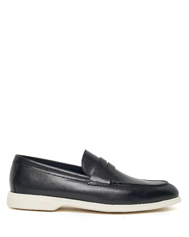 Men's Sporty Shoes Hewson Leather Black