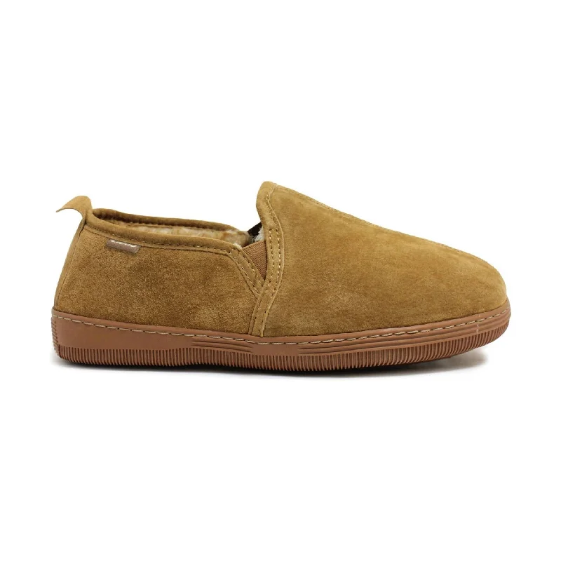 Fashion-Forward Shoes For Men Lamo Sheepskin Men's Romeo Slipper - Chestnut
