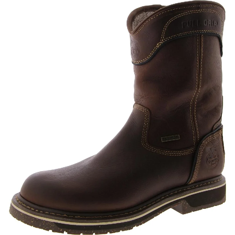 Men's Waterproof Boots Georgia Boot Mens AMP LT EDGE Leather Pull On Work & Safety Boots