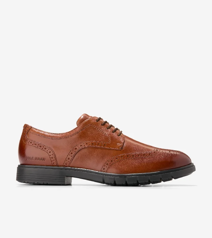 Men's Slip-Resistant Boots Men's GrandFlex Dress Wingtip Oxford