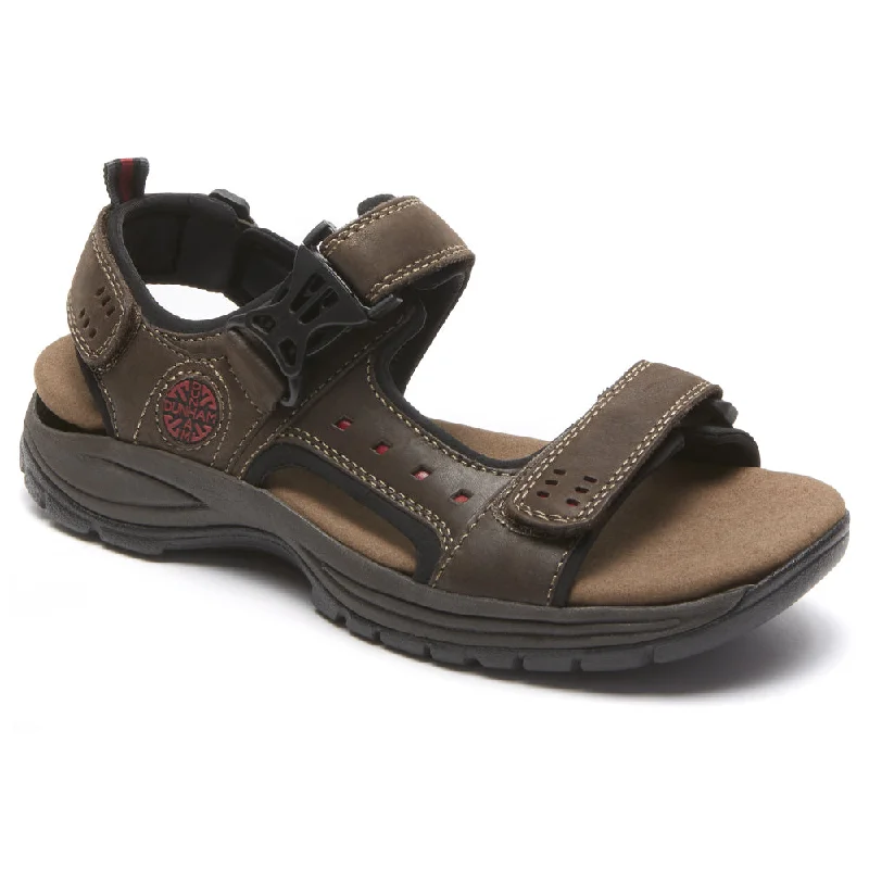 Men's Comfortable Shoes Dunham Nolan Adjustable Sandal Brown (Men's)