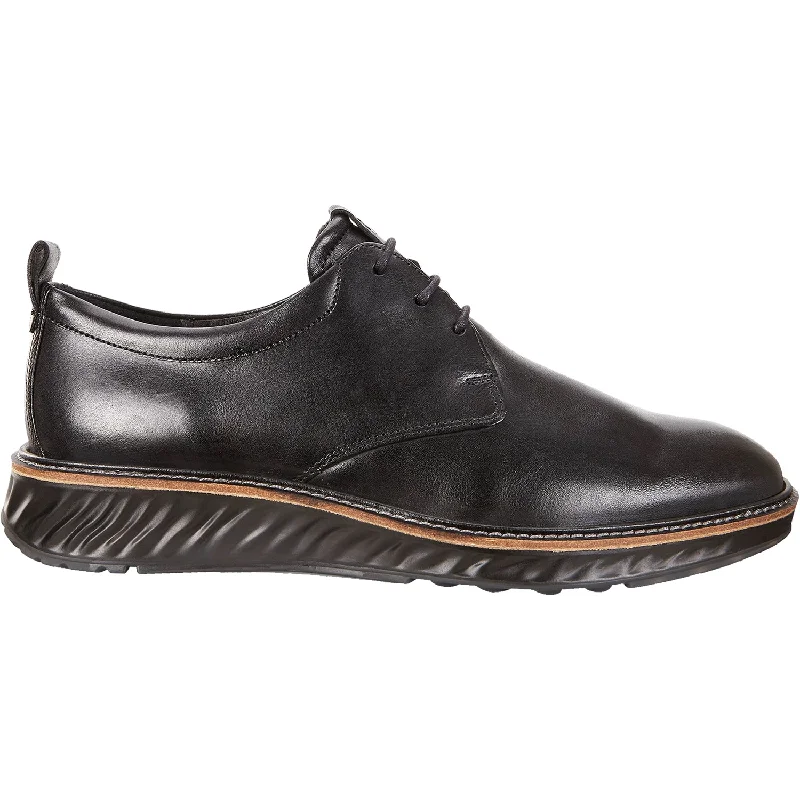 Men's Eco-Friendly Shoes Men's Ecco ST.1 Hybrid Plain Toe Black Leather