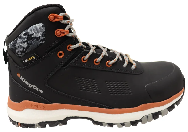 Men's Trendy Shoes KingGee Mens Terra Firma Hybrid Zip Lace Composite Toe Work Boots Men's Trendy Shoes KingGee Mens Terra Firma Hybrid Zip Lace Composite Toe Work Boots
