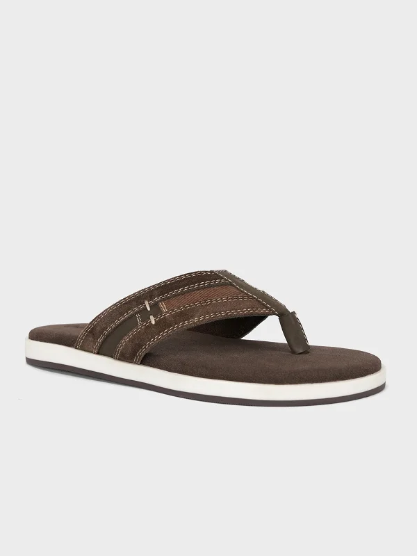Men's Elegant Shoes Mens "GEFJUN" Casual Suede Slippers