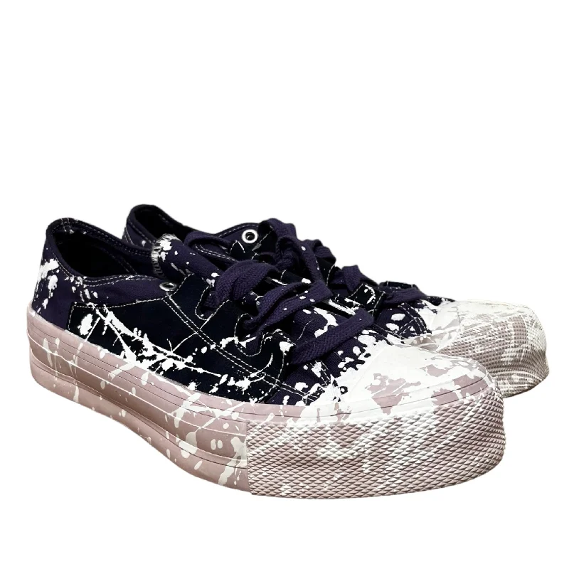 Men's Trendy Shoes Needles/Low-Sneakers/US 8/PPL/PAINT SPLATTER