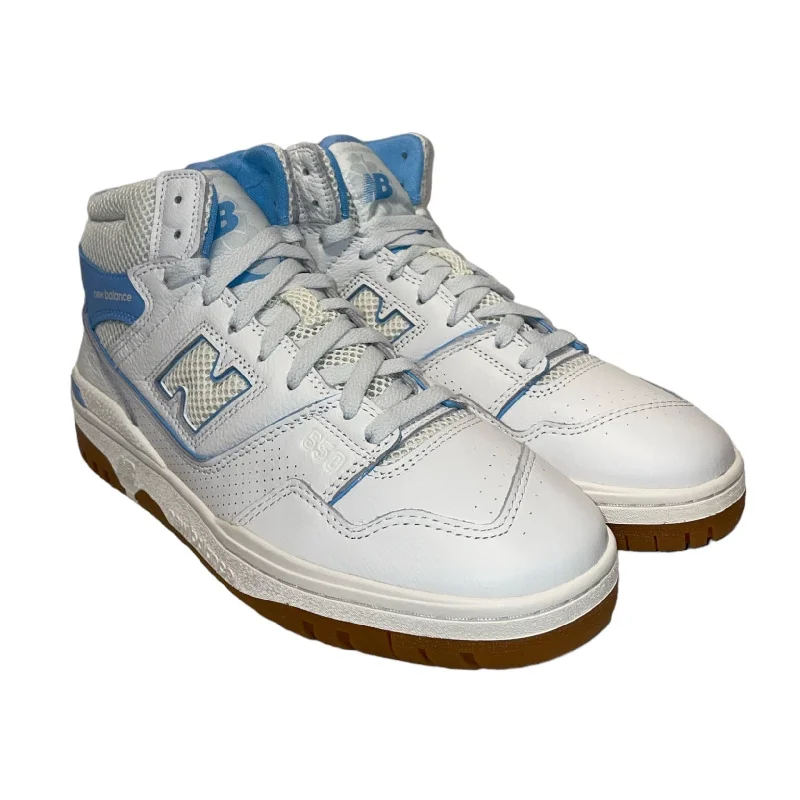 Men's Sporty Boots NEW BALANCE/AIME LEON DORE/Hi-Sneakers/US 8.5/Leather/WHT/650R BLUE