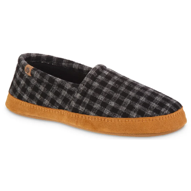 Men's Handcrafted Boots Acorn Moc-M Black Plaid Moccasin (Men's)