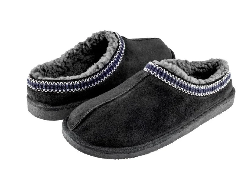Men's Reinforced Sole Shoes Men's Faux Suede Moccasin with Contrast Whip Stitching