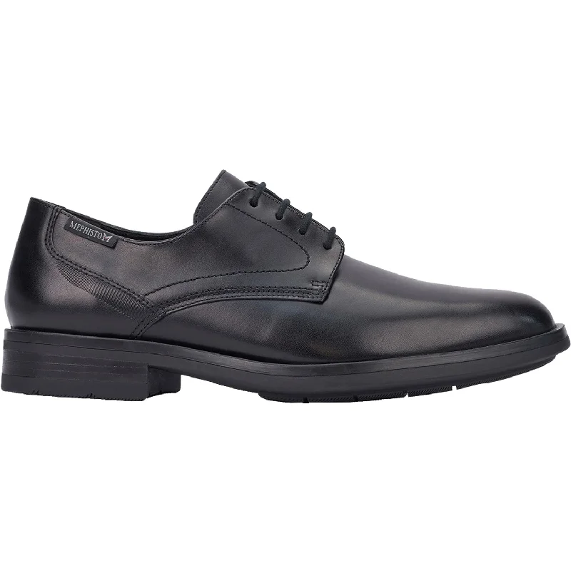 Men's Supportive Shoes Men's Mephisto Smith Black Leather