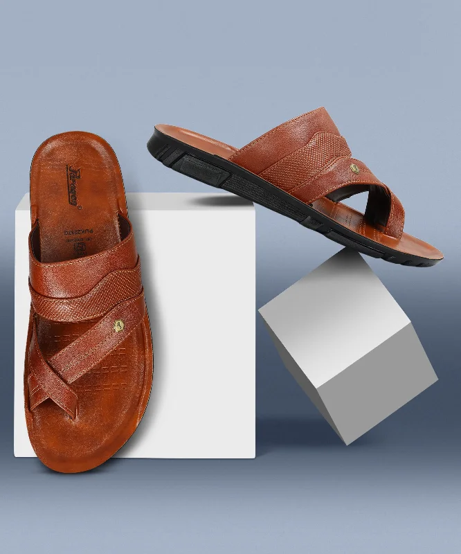 Men's Cozy Shoes Paragon Men's Slip-on Tan Sandals for Men | Comfortable Sole & Durable Men's Cozy Shoes Paragon Men's Slip-on Tan Sandals for Men | Comfortable Sole & Durable