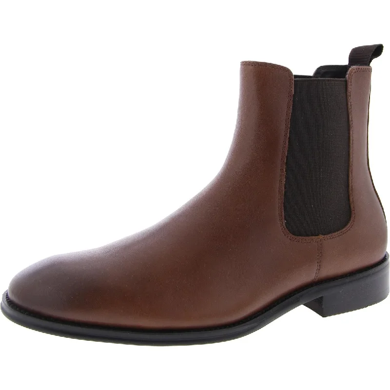 Men's Elegant Boots Steve Madden Mens Adamo Pull On Round Toe Chelsea Boots