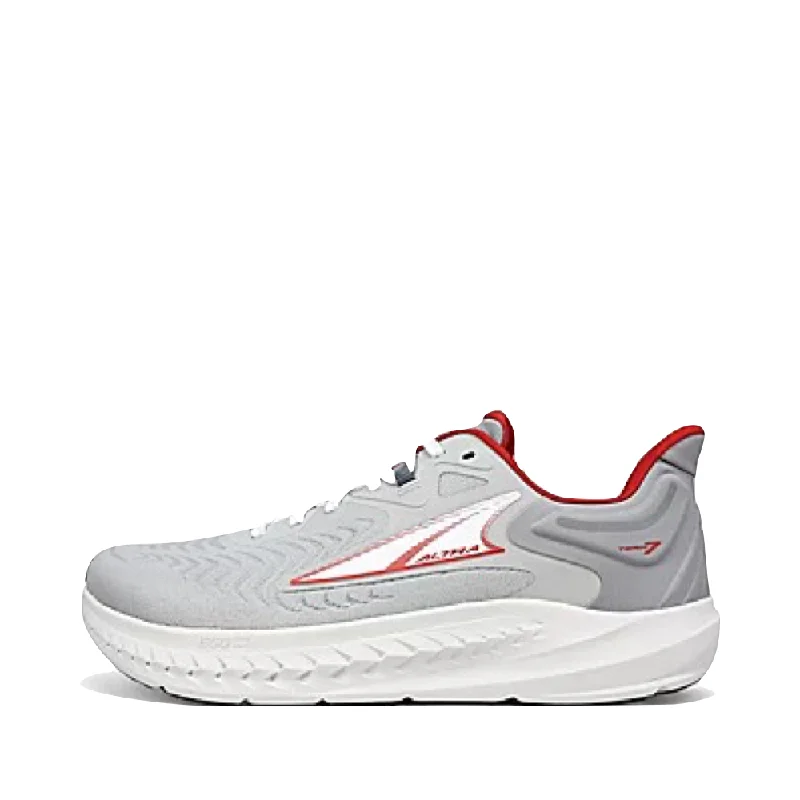 Men's Cozy Boots Altra Men's Torin 7 Running Sneaker in Gray/Red