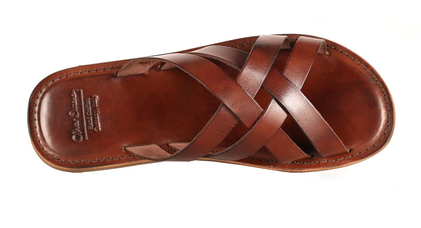 Men's All-Season Boots Oliver Sweeney Breguzzo Leather Sandals - Brown