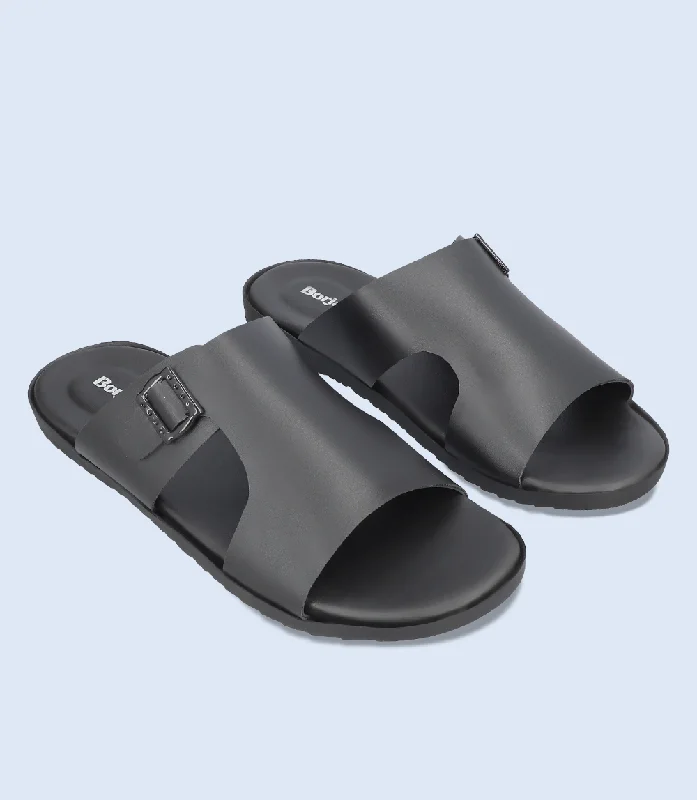 Comfortable Shoes For Men BM5619-BLACK-Men Casual Slipper