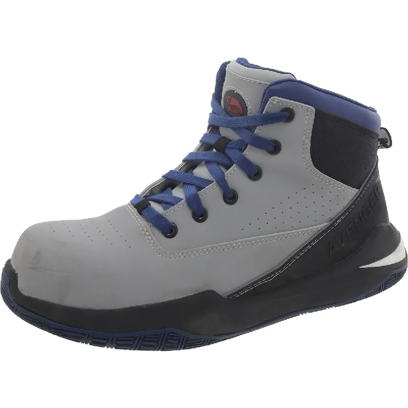 Men's Waterproof Boots Avenger Mens Reaction Mid Nubuck Slip Resistant Work & Safety Boots Men's Waterproof Boots Avenger Mens Reaction Mid Nubuck Slip Resistant Work & Safety Boots