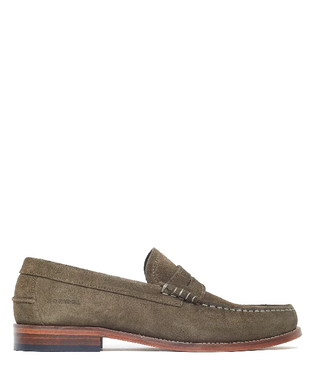 Men's Trendy Shoes Punch Suede Khaki