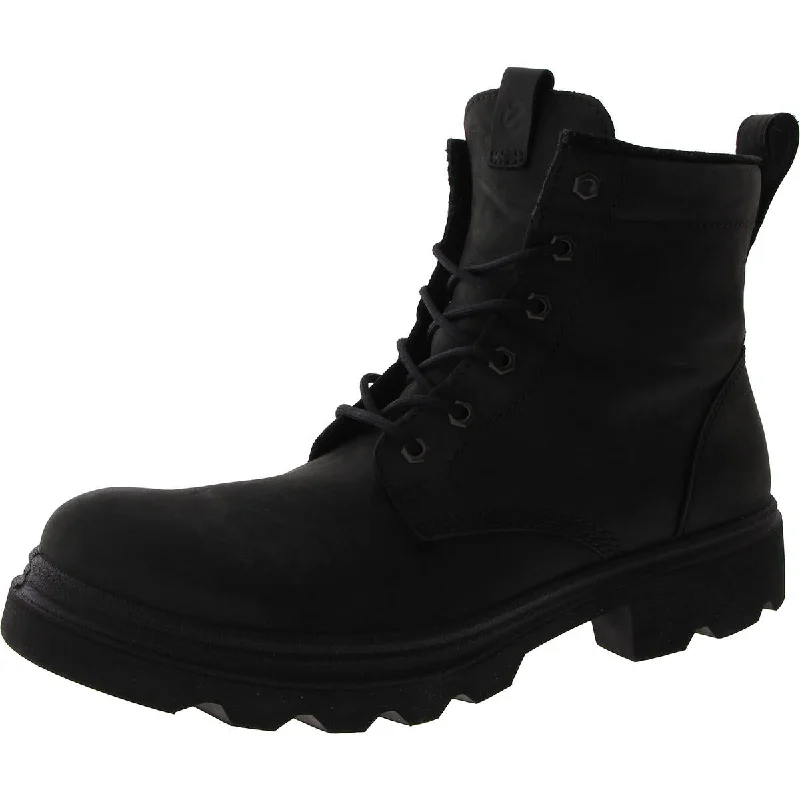 Men's Odor-Resistant Shoes ECCO Mens Grainier Leather Lace-Up Combat & Lace-Up Boots Men's Odor-Resistant Shoes ECCO Mens Grainier Leather Lace-Up Combat & Lace-Up Boots