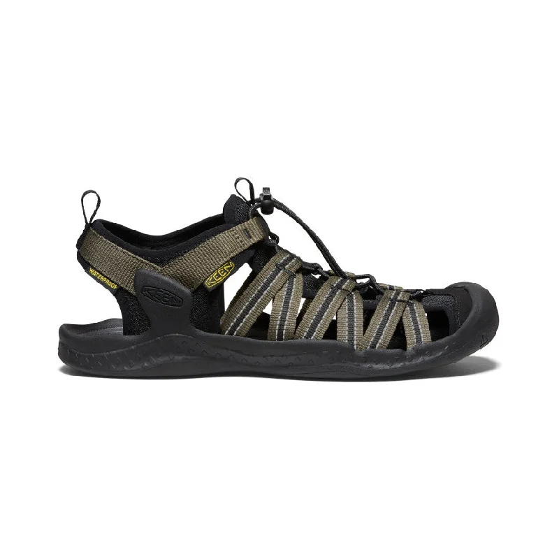 Men's Minimalist Boots Men's Drift Creek H2 Sandal  |  Dark Olive/Black