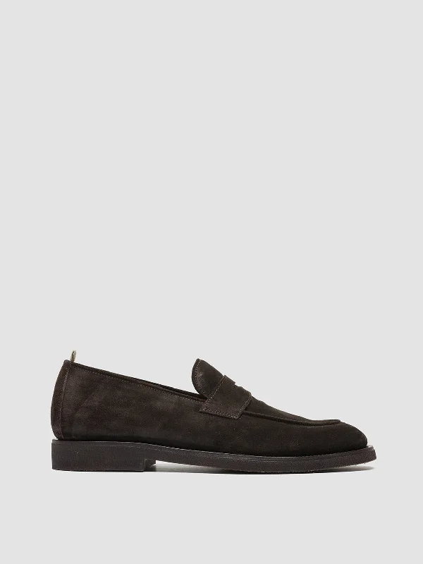 Unbeatable Prices On Top-Brand Shoes OPERA FLEXI 101 - Brown Suede Penny Loafers