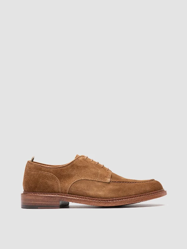 Men's Anti-Slip Boots ASTON 002 - Brown Suede Derby Shoes