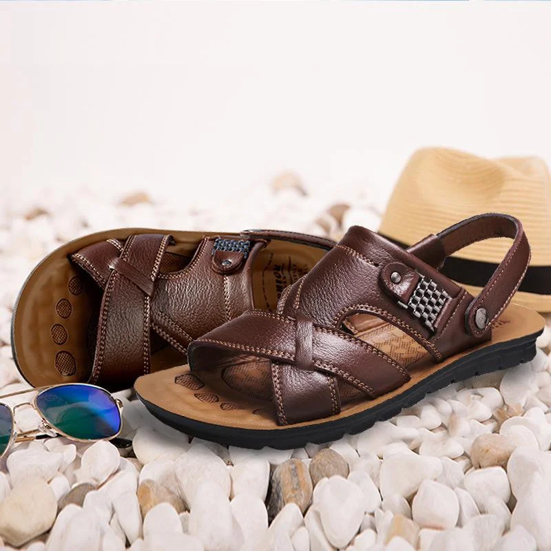 Men's Ultra-Light Boots Soft Men's Big Size Summer Classic Genuine Leather Roman Sandals Men's Ultra-Light Boots Soft Men's Big Size Summer Classic Genuine Leather Roman Sandals