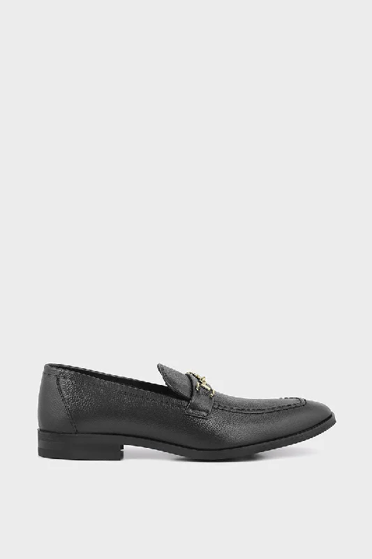 Buy More, Save More On Stylish Shoes Men Formal Loafers MF7019-Black