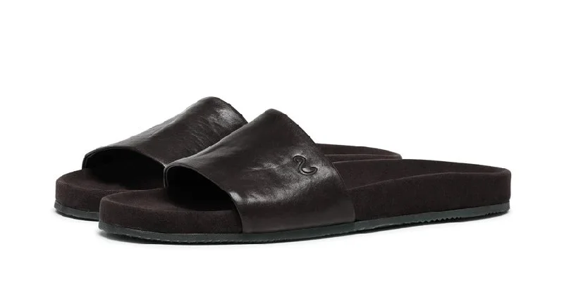 Men's Sporty Shoes Oliver Sweeney Valtos  Leather Slides - Brown