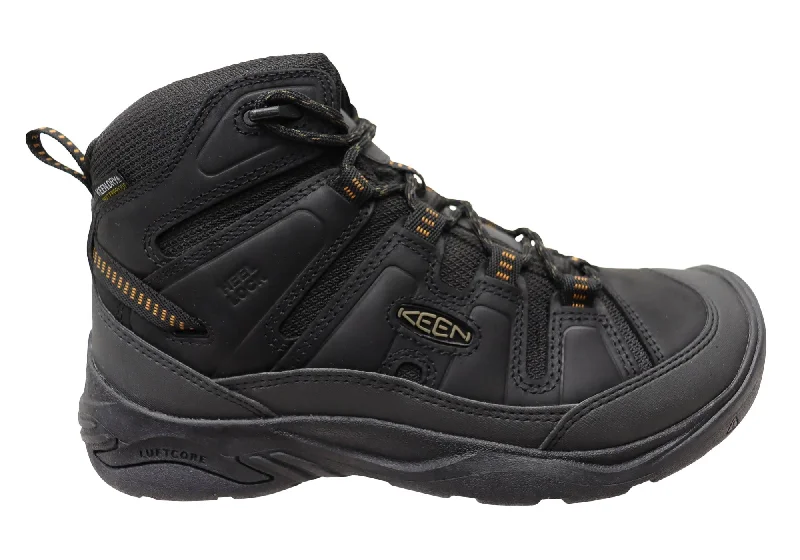 Men's Ergonomic Boots Keen Mens Comfortable Circadia Mid Waterproof Hiking Boots