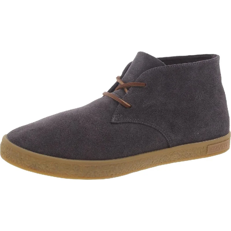 Men's Flexible Shoes SeaVees Mens Sun-Tans Faux Suede Ankle Chukka Boots