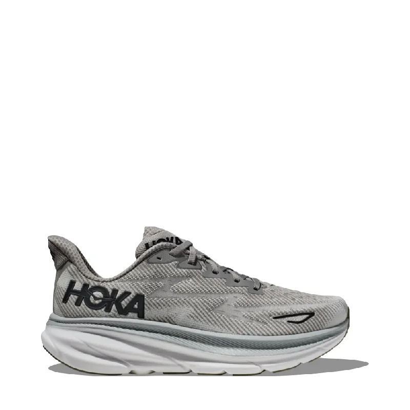 Men's Soft Shoes Hoka Men's Clifton 9 Sneaker in Harbor Mist/Black