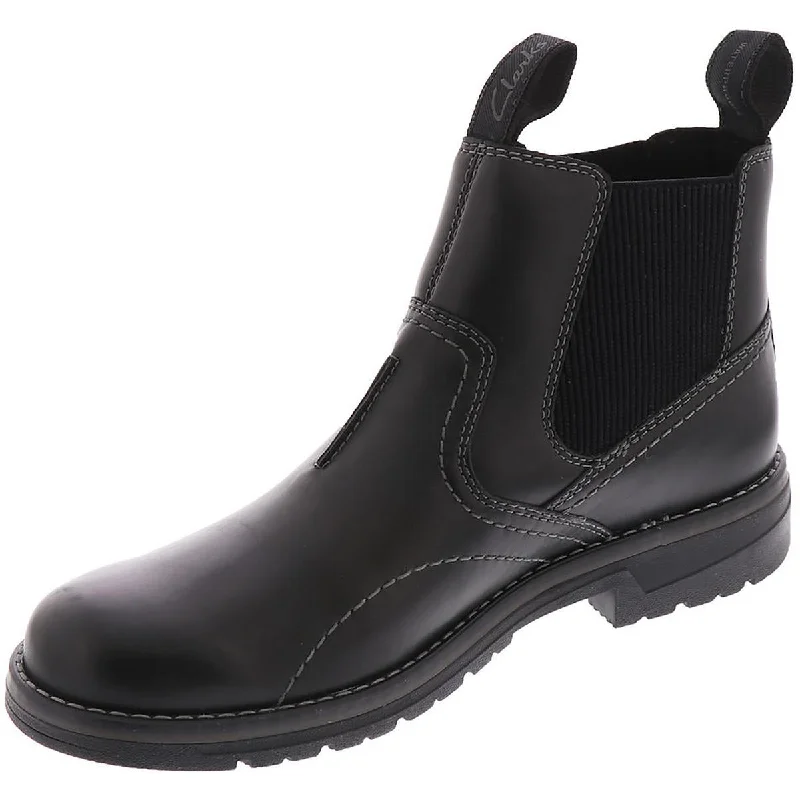 Men's Cozy Boots Clarks Mens Morris Easy Leather aNKL Chelsea Boots