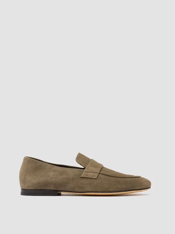 All-Season Boots For Men AIRTO 001 - Taupe Suede Penny Loafers