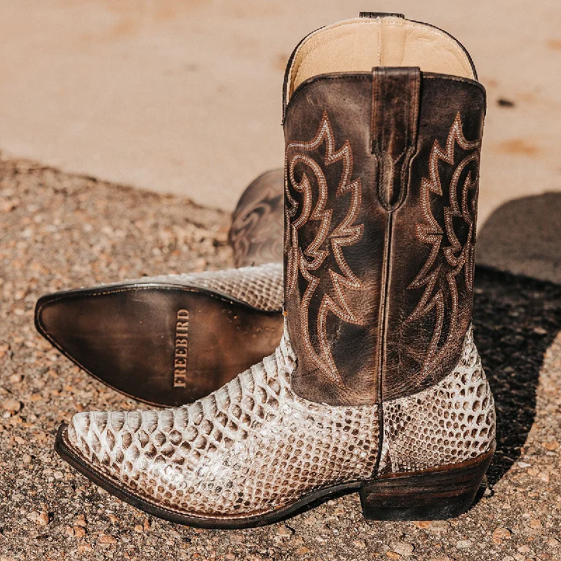 Men's Slip-Resistant Boots Marshall - Grey Python