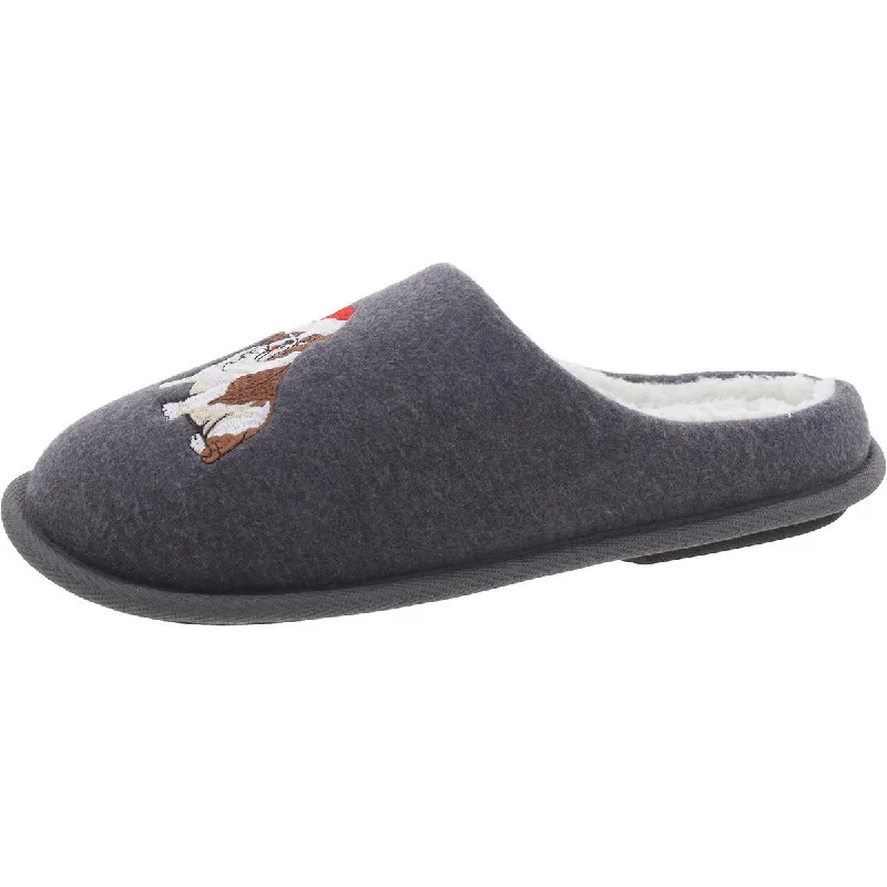 Men's Ultra-Light Shoes Mens Fleece Lined Slip On Slide Slippers