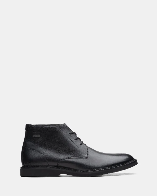 Men's Odor-Resistant Shoes Atticus LT Hi GORE-TEX Black Leather