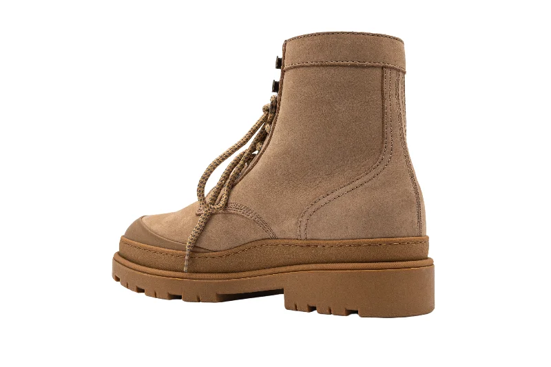 Men's Slip-Resistant Boots Brunello Cucinelli Mens New Beige Leather Ankle Hiking Boots