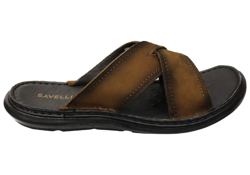Clearance Sale On Men's Shoes Savelli Kobes Mens Leather Comfort Slide Sandals Made In Brazil Clearance Sale On Men's Shoes Savelli Kobes Mens Leather Comfort Slide Sandals Made In Brazil