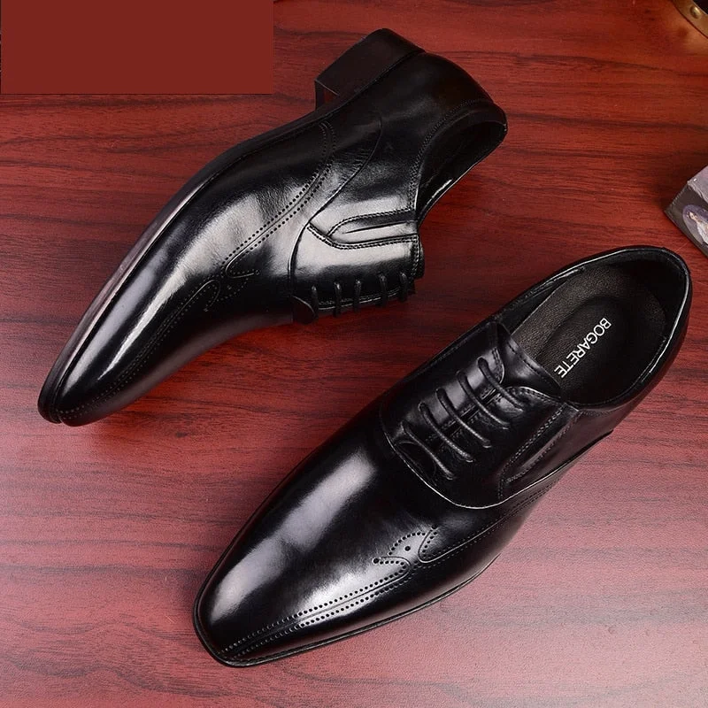 Men's Shock-Resistant Boots Men's Fashion Genuine Leather Casual Italian Designer Dress Shoes Men's Shock-Resistant Boots Men's Fashion Genuine Leather Casual Italian Designer Dress Shoes