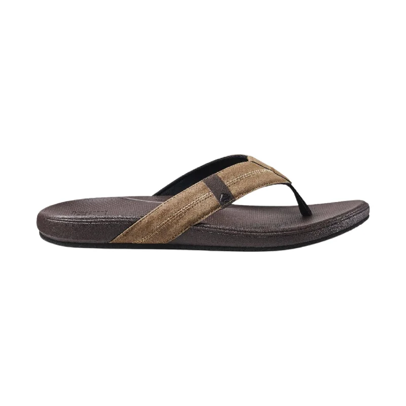 Men's Classic Shoes Reef Men's Cushion Phantom 2.0 Flip Flop - Brown Leather