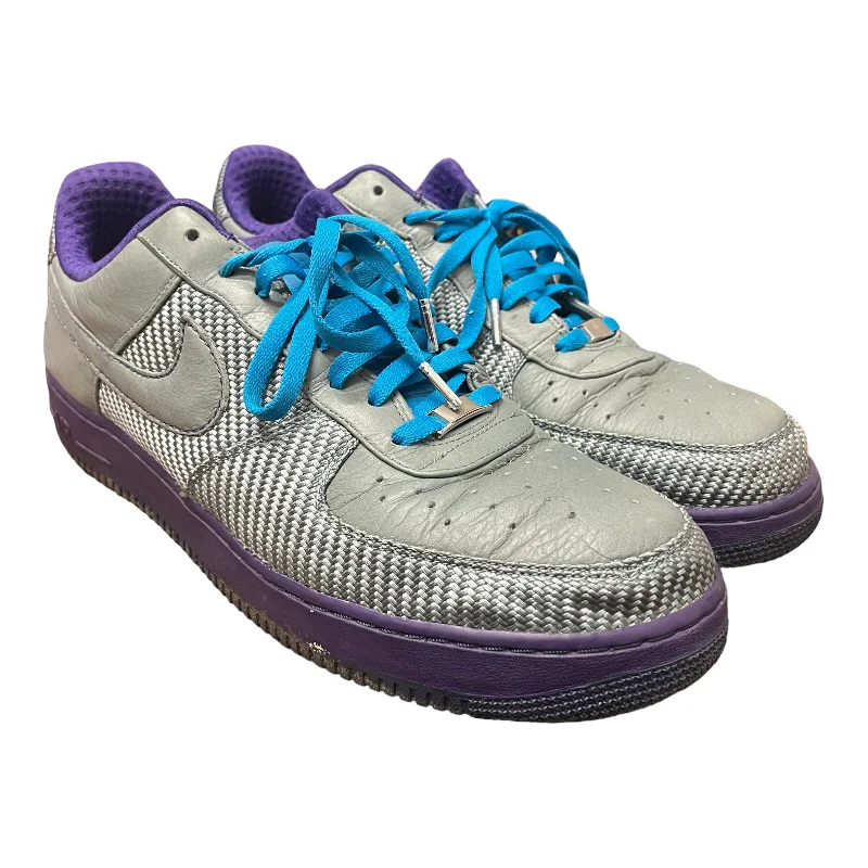 All-Season Boots For Men NIKE/Low-Sneakers/US 15/All Over Print/Leather/GRY/Air Force 1 Premium Japan