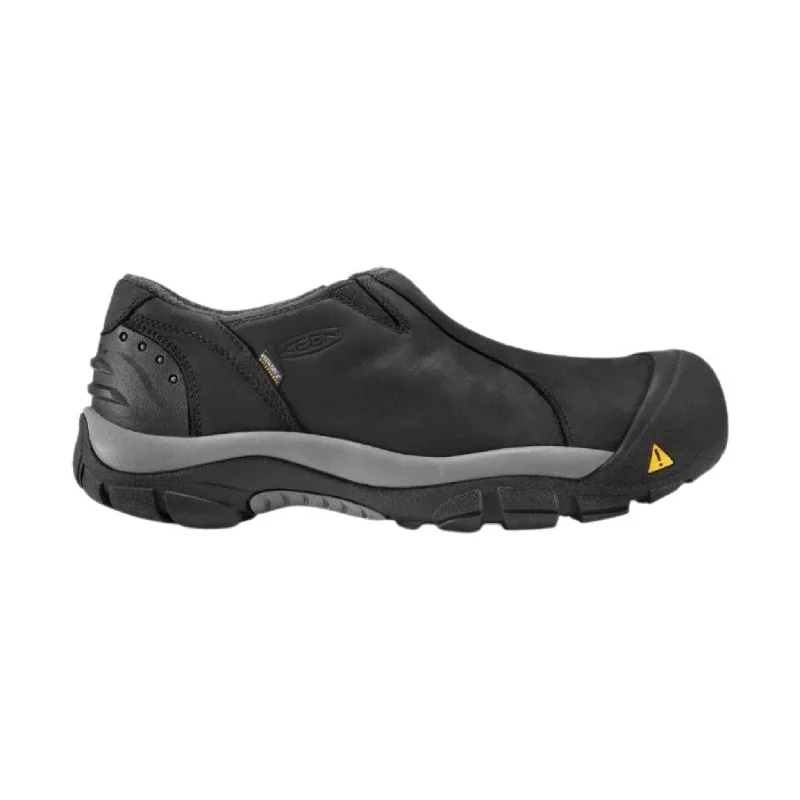 Men's Minimalist Boots KEEN Men's Brixen Waterproof Low - Black /Gargoyle