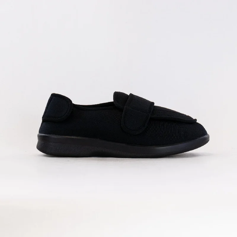Men's Slip-Resistant Shoes Propet Cronus (Men's) - Black Stretch