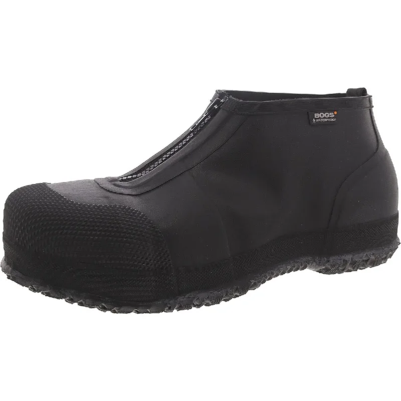 Men's Cozy Boots Overshoe Zip Mens Composite Toe Slip Resistant Rain Boots