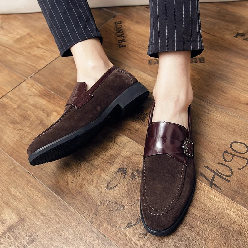 Exclusive Shoe Sale Event Happening Now Men's Oxford Style Solid Pattern Slip-On Formal Office Loafers Shoes