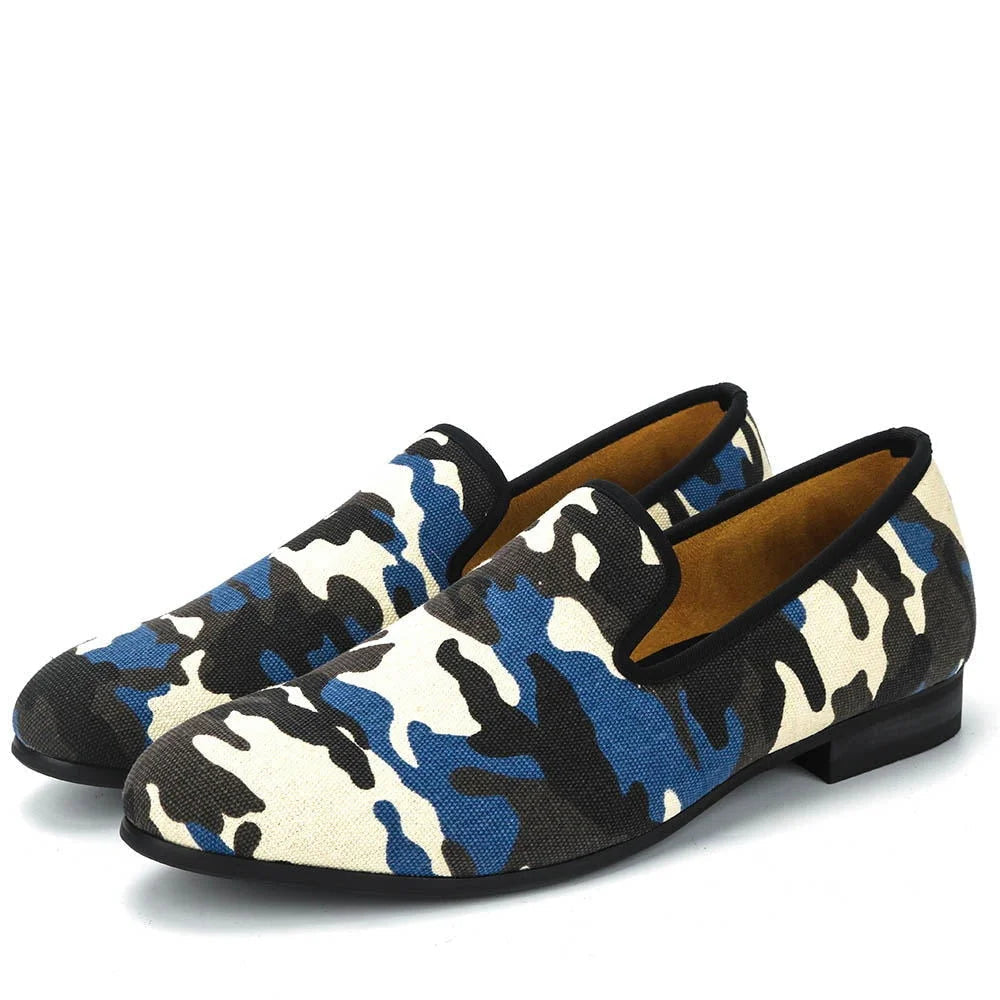 Best Price On Lightweight Shoes Men's Canvas Smoking Camouflage Pattern Handmade Casual Loafers Best Price On Lightweight Shoes Men's Canvas Smoking Camouflage Pattern Handmade Casual Loafers