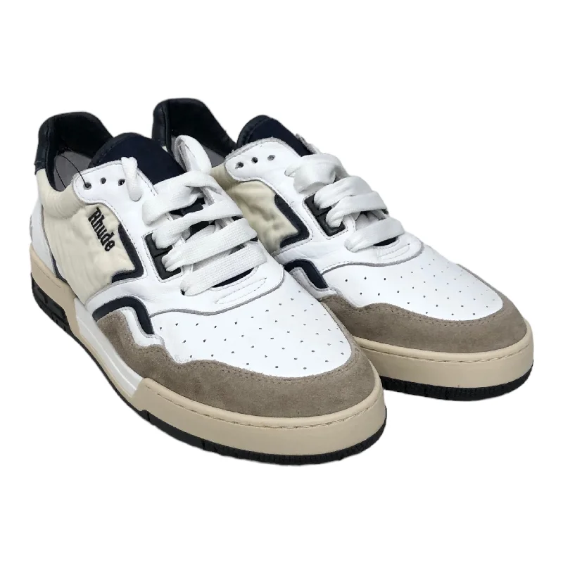 Men's Stylish Boots RHUDE/Low-Sneakers/US 8/WHT/RACING SNEAKER